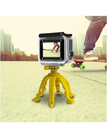 Celly Squiddy treppiede Smartphone fotocamera di azione 6 gamba gambe Giallo