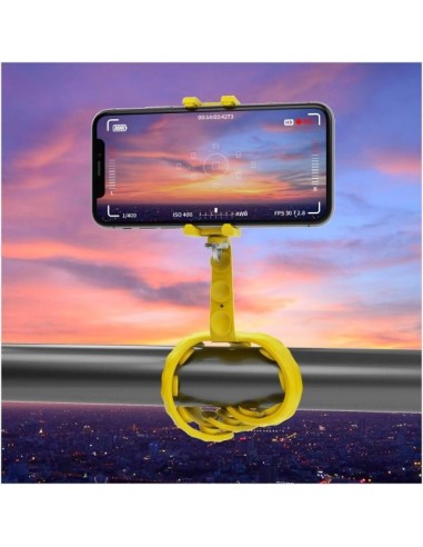 Celly Squiddy treppiede Smartphone fotocamera di azione 6 gamba gambe Giallo