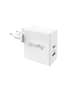 Celly TCUSBC30WWH Caricabatterie per dispositivi mobili Universale Bianco AC Ricarica rapida Interno