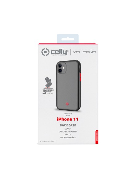 Celly VOLCANO custodia per cellulare 15,5 cm (6.1") Cover Nero, Trasparente Celly VOLCANO custodia per cellulare 15,5 cm (6.1") Cover Nero, Trasparente