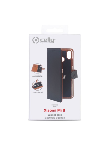 Celly WALLY custodia per cellulare Custodia a borsellino Nero