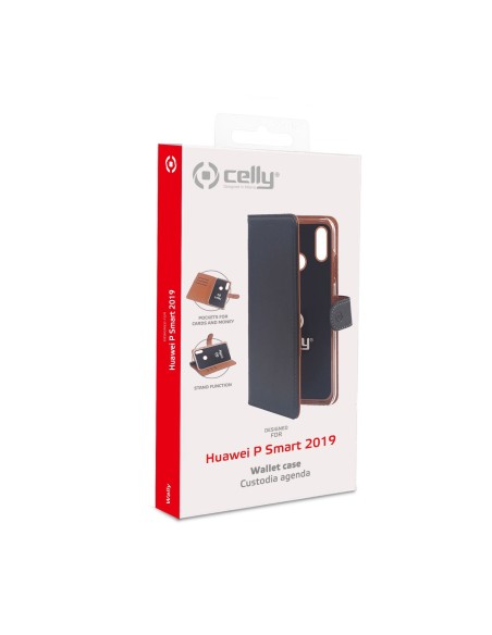 Celly WALLY820 custodia per cellulare 15,8 cm (6.21") Custodia a borsellino Nero, Marrone
