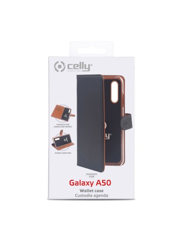 Celly WALLY834 custodia per cellulare 16,3 cm (6.4") Custodia flip a libro Nero