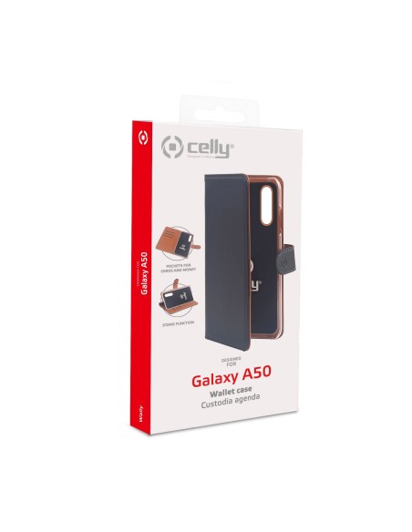 Celly WALLY834 custodia per cellulare 16,3 cm (6.4") Custodia flip a libro Nero