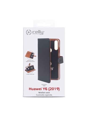 Celly Wally custodia per cellulare 15,5 cm (6.09") Custodia a libro Nero