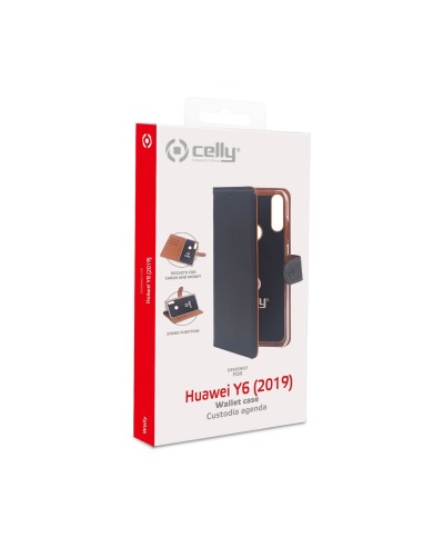 Celly Wally custodia per cellulare 15,5 cm (6.09") Custodia a libro Nero