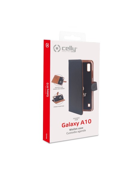 Celly Wally custodia per cellulare 15,8 cm (6.2") Custodia a libro Nero, Marrone