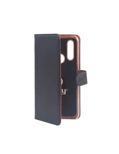 Celly WALLY844 custodia per cellulare 15,6 cm (6.15") Custodia a borsellino Nero, Marrone
