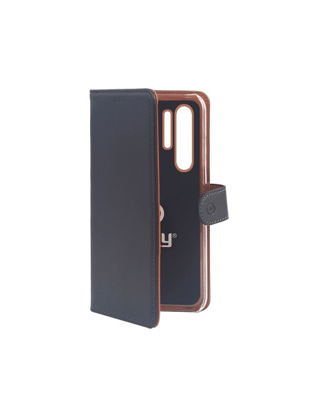 Celly WALLY846 custodia per cellulare 16,4 cm (6.47") Custodia a borsellino Nero, Marrone