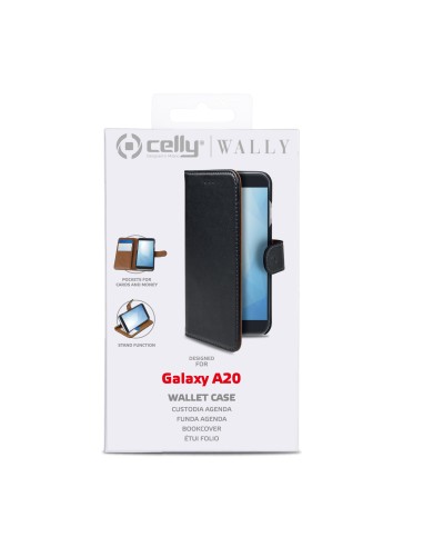 Celly WALLY868 custodia per cellulare 16,3 cm (6.4") Custodia a borsellino Nero