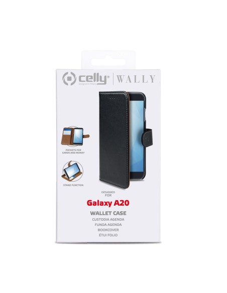 Celly WALLY868 custodia per cellulare 16,3 cm (6.4") Custodia a borsellino Nero