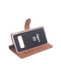 Celly WALLY890 custodia per cellulare 15,5 cm (6.1") Custodia a borsellino Nero, Marrone 2