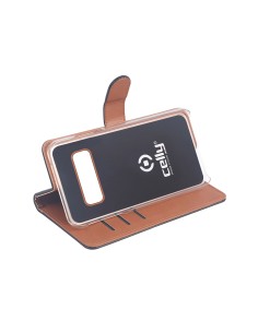 Celly WALLY892 custodia per cellulare 14,7 cm (5.8") Custodia a borsellino Nero, Marrone 2