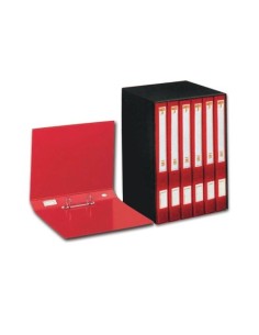 Rexel Mec 4 Sestetto Gruppo Di Classificatori Ad Anelli Rosso