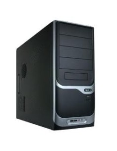 Nilox 01PC375515002 computer case Midi Tower Nero, Argento 500 W