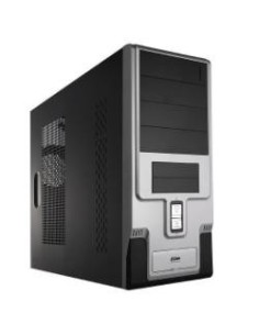 Nilox 01SK335514504 computer case Midi Tower Nero, Argento 450 W