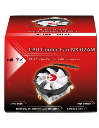 Nilox 03NX019225002 sistema di raffreddamento per computer Processore Refrigeratore 9,2 cm Nero, Argento