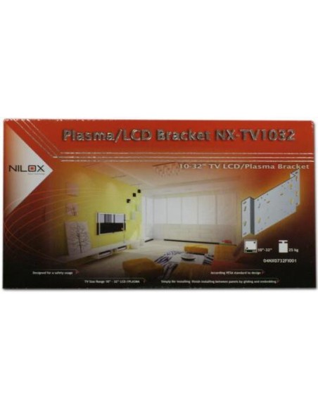 Nilox Supporto TV LCD 32" Acciaio inox