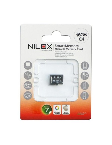 Nilox Micro SD 16GB MicroSDHC Classe 4