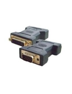 Nilox DVI F - VGA M DVI-D Nero