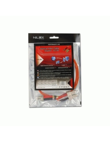 Nilox 07NXDF03SC201 cavo InfiniBand e in fibra ottica 3 m LC SC Rosso