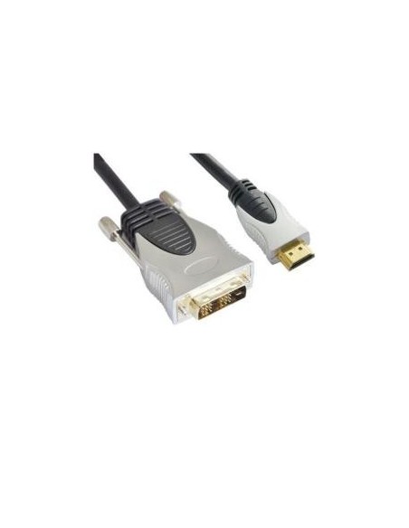Nilox HDMI DVI-D 5.0M 5 m Nero