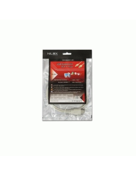 Nilox 07NXPU010A201 cavo USB 1 m USB A Bianco