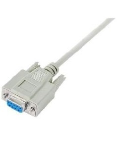 Nilox RS232 9pin 9pin, 2m, F F cavo seriale Bianco