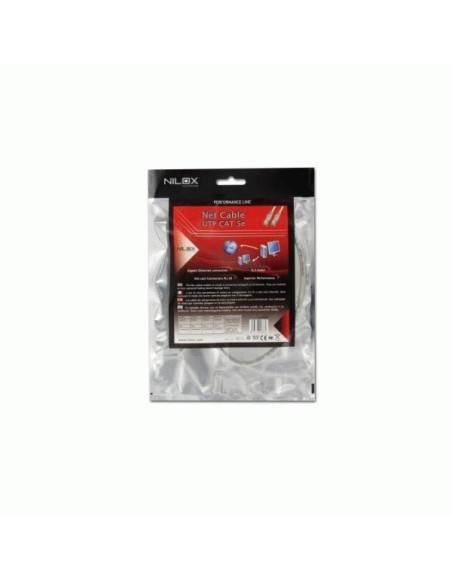Nilox 07NXRC02U5202 cavo di rete Grigio 2 m