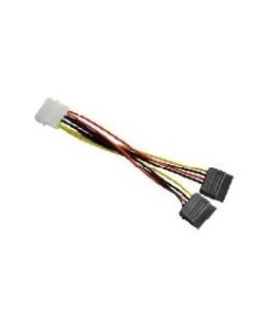 Nilox SATA 2x15pin - 5.25" 4pin, F M, 0.15m 0,15 m