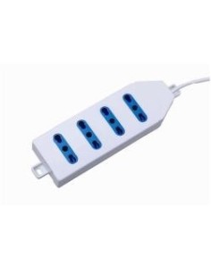 Nilox 07NXSM4P00001 unità di distribuzione dell'energia (PDU) Bianco