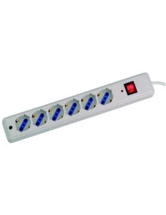 Nilox MULTIPRESA 6P. BIP SCHUKO BIANCO unità di distribuzione dell'energia (PDU)