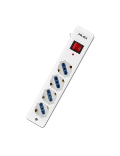 Nilox MULTIPRESA 4P. PROTEZIONE BIANCO unità di distribuzione dell'energia (PDU)