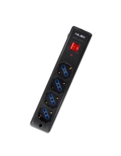 Nilox MULTIPRESA 4P. PROTEZIONE NERO unità di distribuzione dell'energia (PDU)