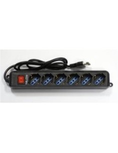 Nilox 07NXSM6PIN002 unità di distribuzione dell'energia (PDU) Nero