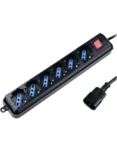 Nilox 07NXSM6PIN003 unità di distribuzione dell'energia (PDU) Nero