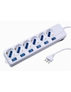 Nilox 07NXSM6PIP001 unità di distribuzione dell'energia (PDU) Bianco