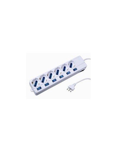 Nilox 07NXSM6PIP001 unità di distribuzione dell'energia (PDU) Bianco