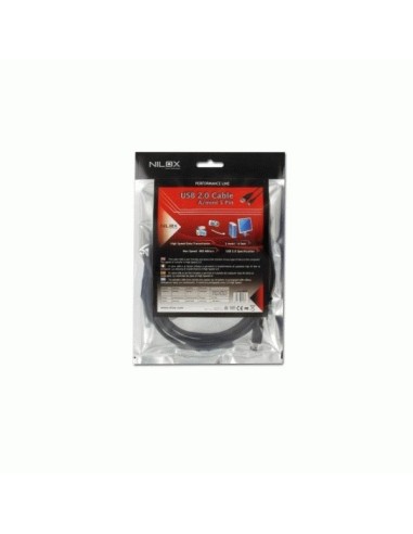 Nilox 07NXUD02MB201 cavo USB 2 m USB A Mini-USB B Nero