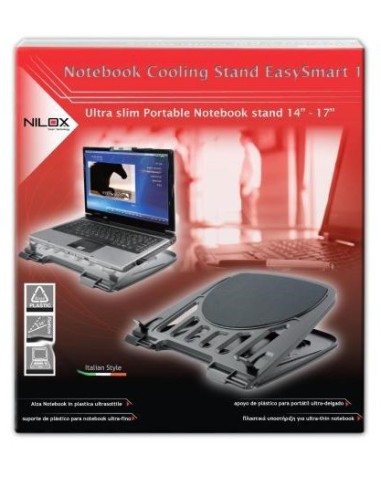 Nilox 10NXAN0000001 base di raffreddamento per laptop 43,2 cm (17") Nero