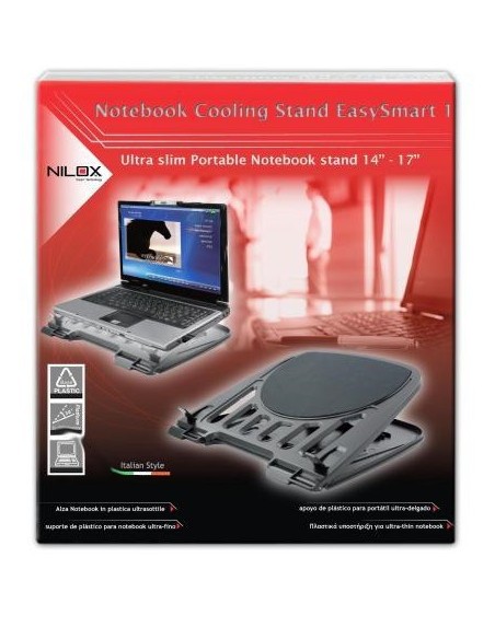 Nilox 10NXAN0000001 base di raffreddamento per laptop 43,2 cm (17") Nero