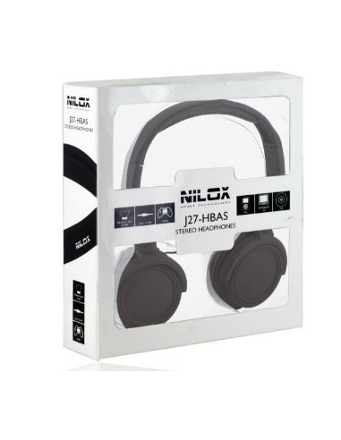 Nilox J27-HBAS Cuffie Cablato A Padiglione MUSICA Nero