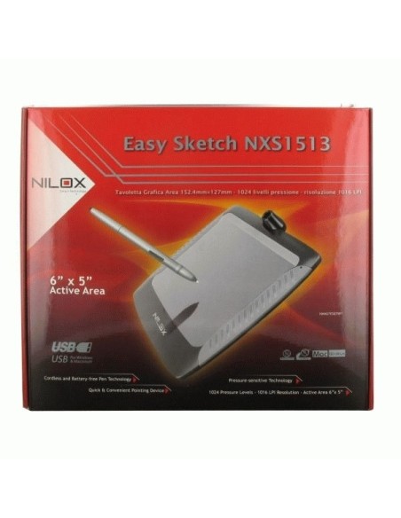 Nilox Easy Sketch NXS1513 tavoletta grafica 1016 lpi (linee per pollice) 152 x 107 mm USB