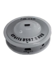 Nilox 10NXHC4400001 hub di interfaccia 480 Mbit s Grigio