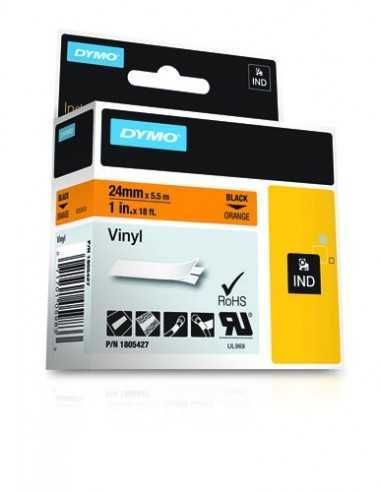 Dymo NASTRO 24MMX 5 5M VINILE NE ARA D1 RHINOPRO 1805427 0071701059833 MATERIALE DI CONSUMO
