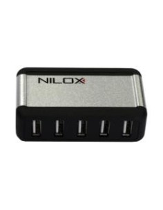 Nilox 7 x USB 2.0 480 Mbit s Grigio