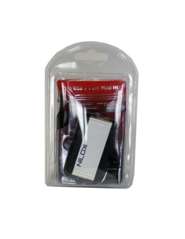 Nilox 7 x USB 2.0 480 Mbit s Grigio