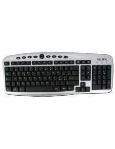 Nilox 10NXKB3526002 tastiera USB + PS 2
