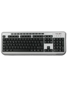 Nilox 10NXKB3526005 tastiera USB + PS 2