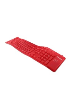 Nilox IN SILICONE ROSSA USB PS2 tastiera USB + PS 2 Rosso